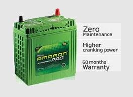 Amaron Pro is the battery for our premium range of Cars and SUVs